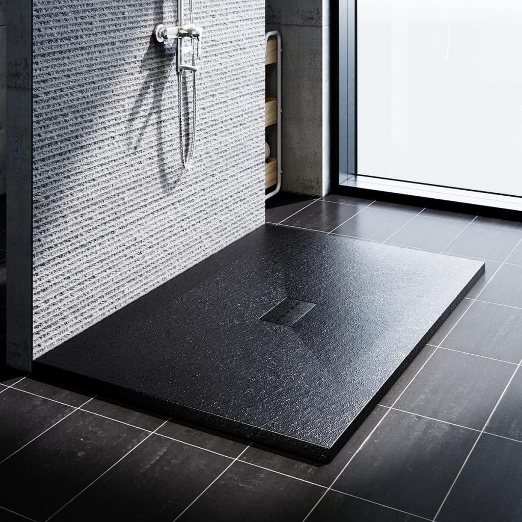 Test du receveur de douche Sonni aspect ardoise 140 x 100 cm