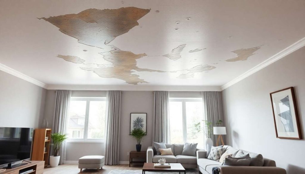Que faire face à un dégât des eaux au plafond ?