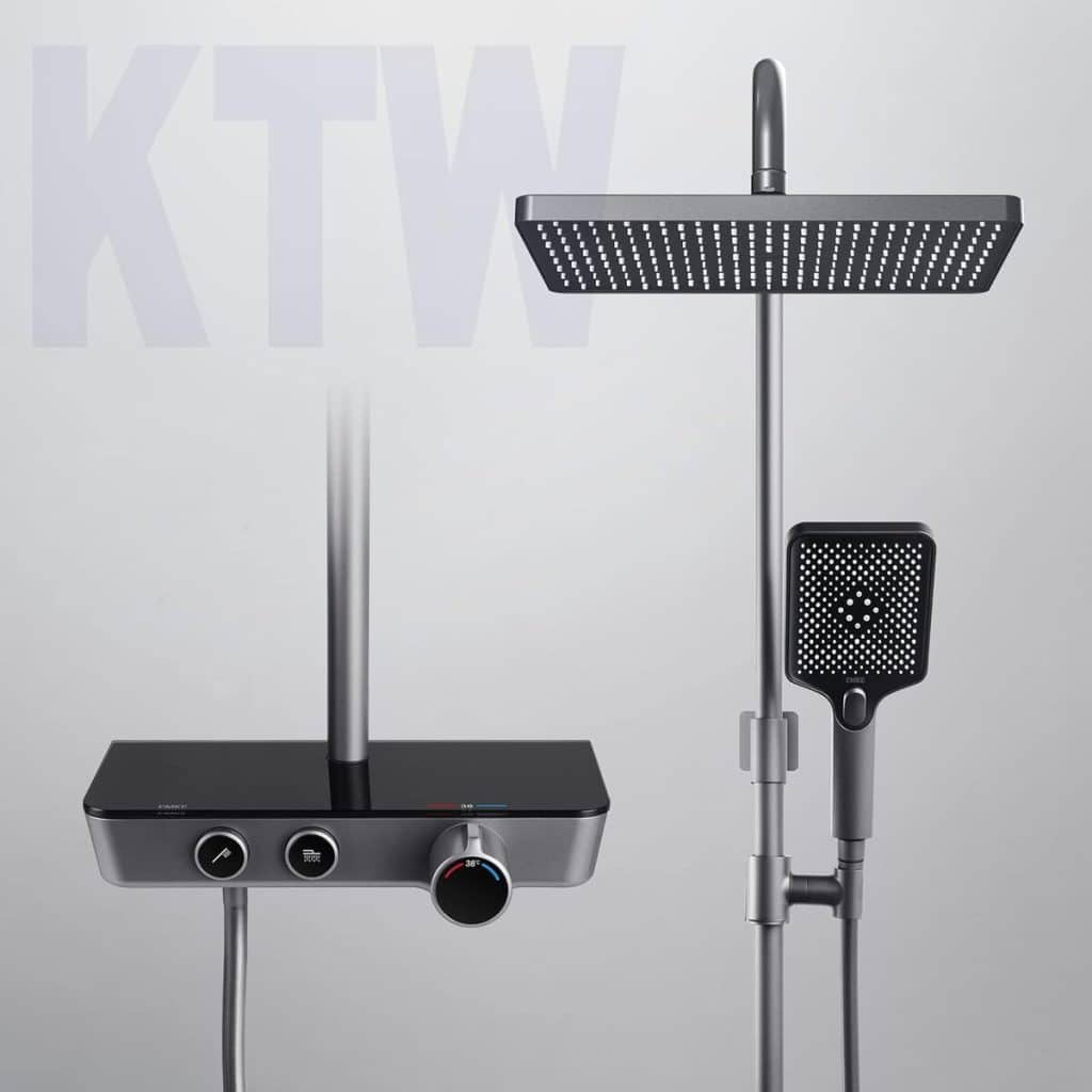 Test du kit de douche EMKE : thermostat & effet pluie