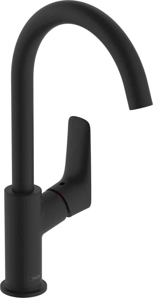 Test du robinet hansgrohe Logis : mitigeur EcoSmart noir mat 210 mm