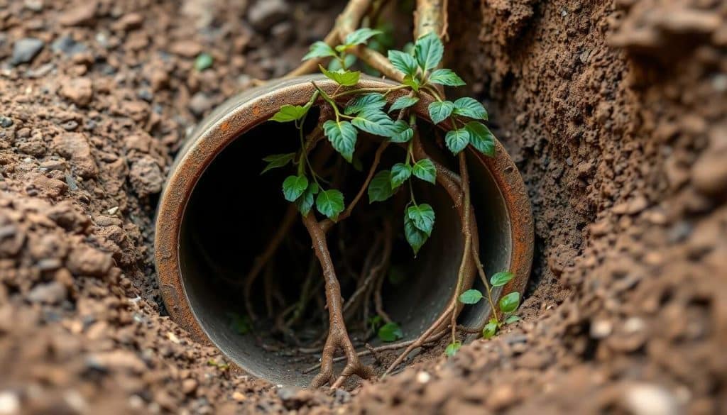 Obstruction des tuyaux par des racines : signes à surveiller