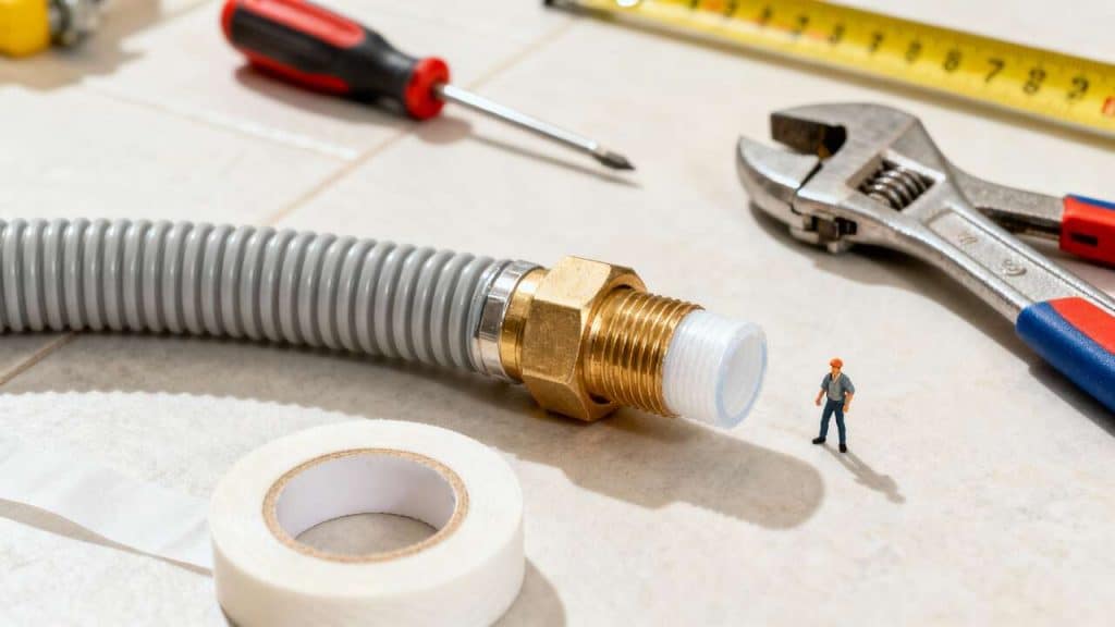Comment monter un raccord flexible : guide étape par étape