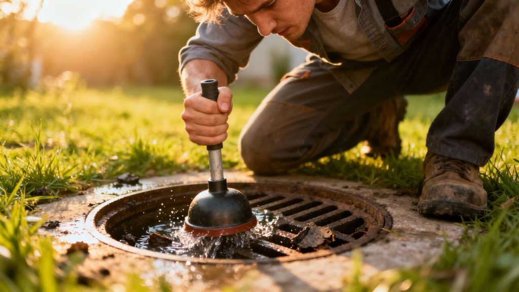 Comment déboucher une canalisation extérieure ?