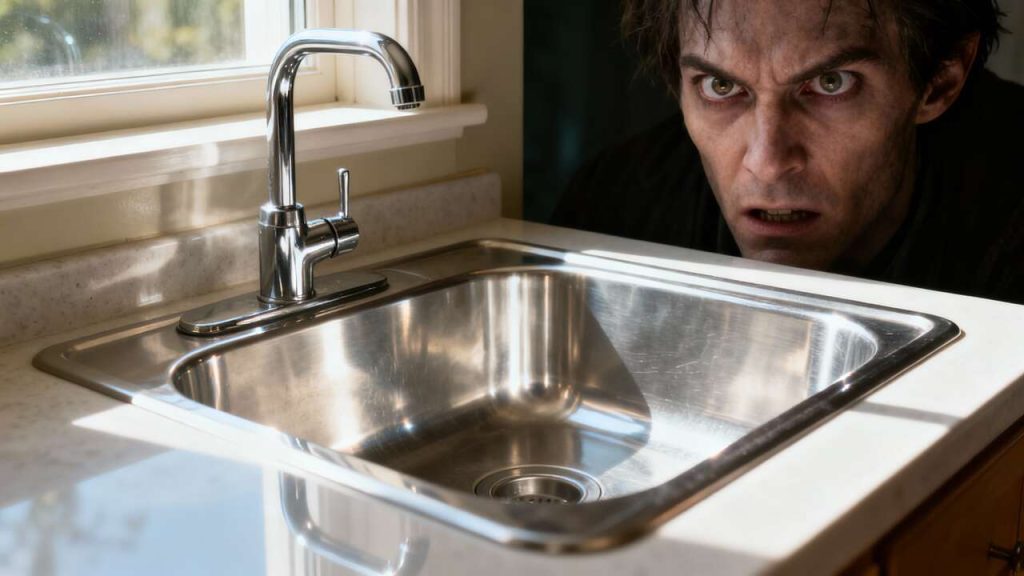 Comment éliminer les traces d'eau sur un évier ?