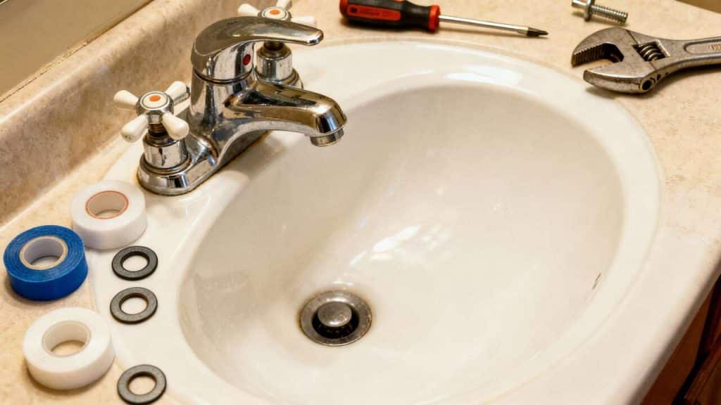 Comment réparer une fuite du robinet des toilettes ?