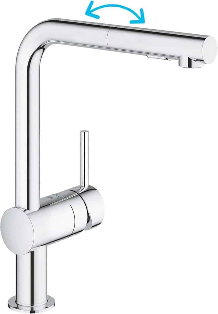 Test du mitigeur GROHE Minta avec douchette extractible