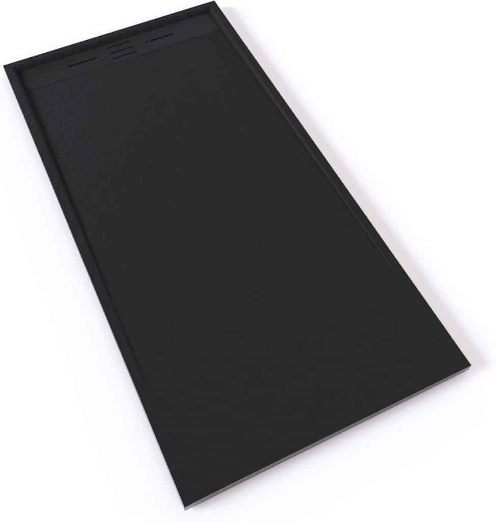 Test du receveur de douche HIEMAL 90 x 180 cm aspect ardoise noir