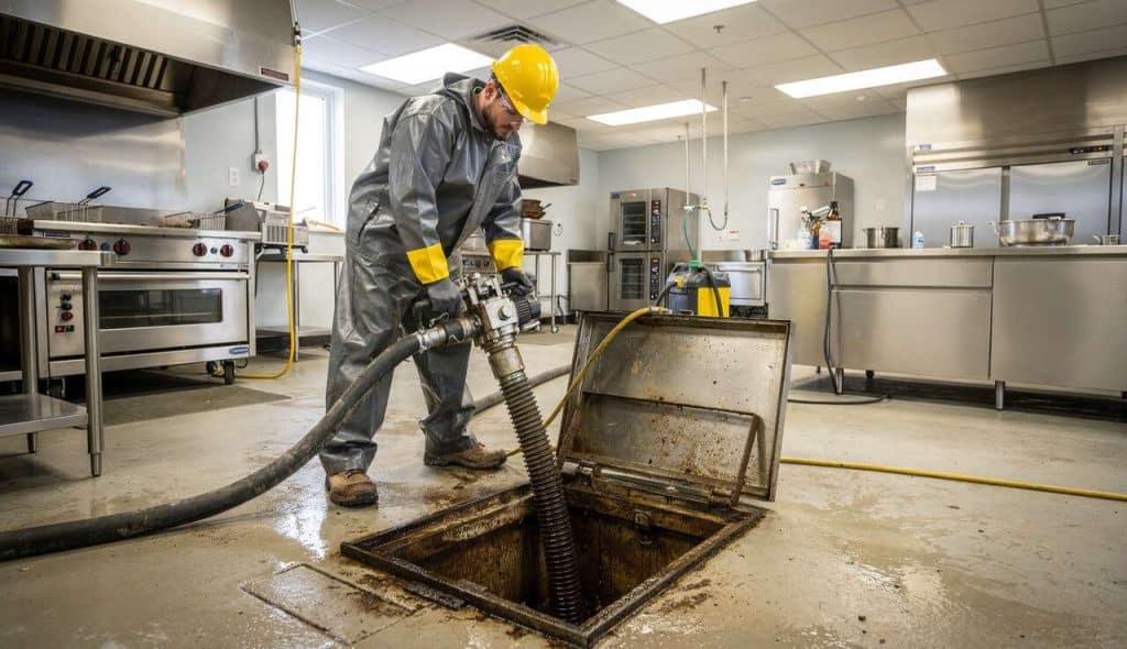 Pompage du bac à graisses : guide complet pour l'entretien