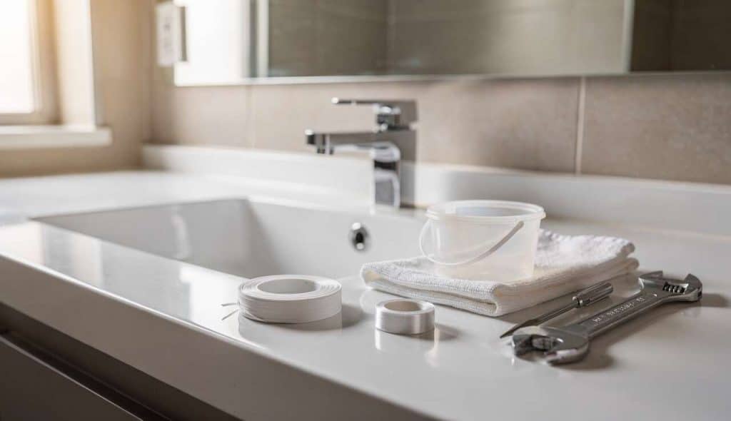 Comment réparer une fuite de lavabo ?