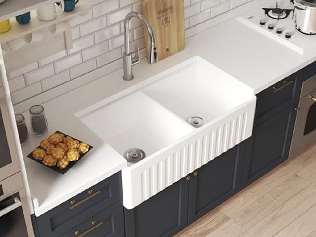 Test : évier blanc 33 po double bol pour cuisine