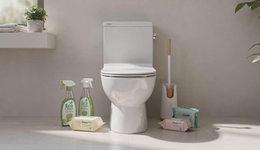 Quels sont les produits d'entretien efficaces pour vos toilettes Presto ?